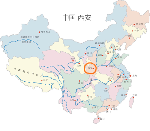 西安観光マップ西安観光地図(图1)