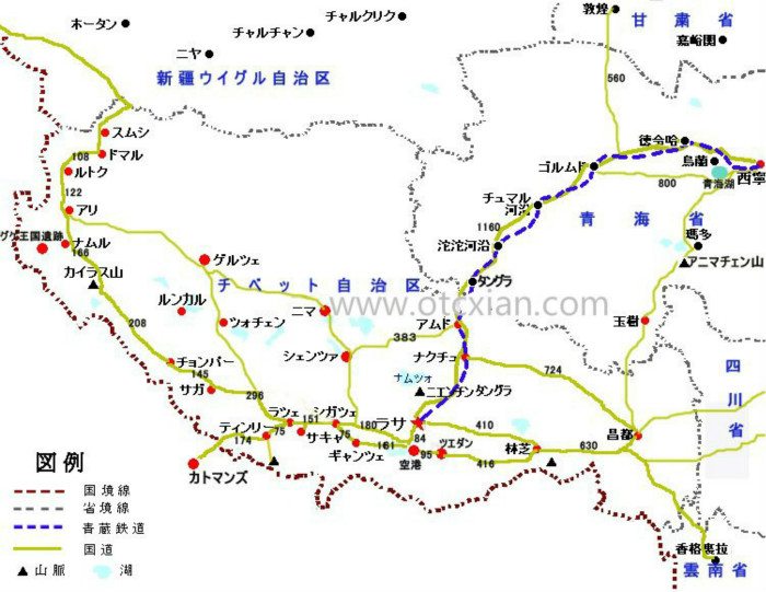 チベット観光マップ 観光地図(图3)